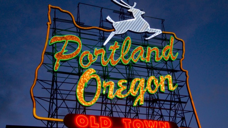 This sign you to Portland, Oregon is called the